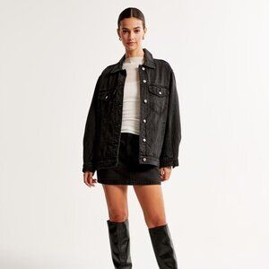 Abercrombie & Fitch Medium Women's Black Denim Jacket